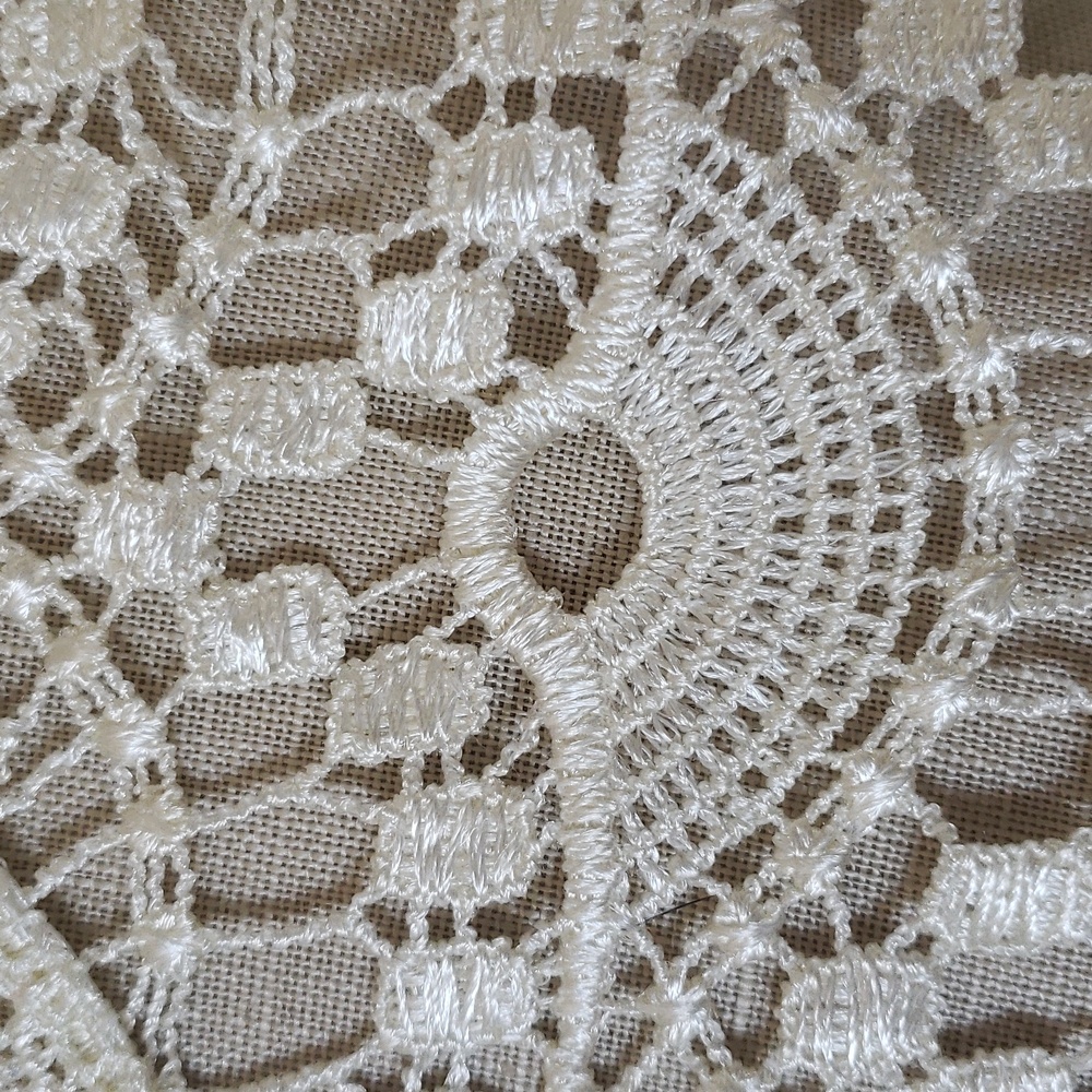 Vintage Disney D-Signed Crochet Lace Top Off White • Cottagecore Sheer • SMALL - Picture 12 of 16